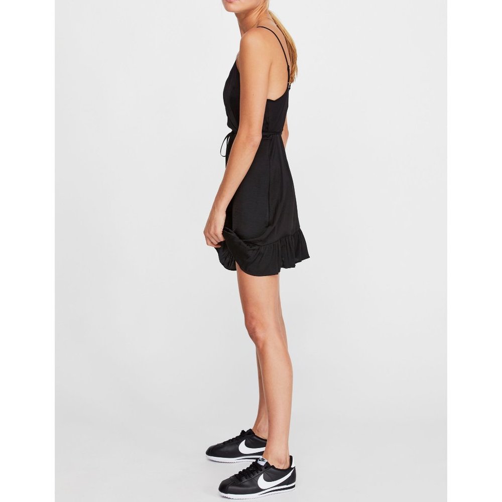 NWT Free People All My Love Shine Wrap Slip /Black - Picture 4 of 7